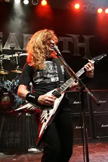 Heavy Metal Prints: Dave Mustaine with Megadeth performs in concert at Club Revolution