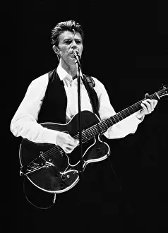 David Bowie in concert on the Sound & Vision Tour in 1990 Italy