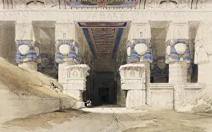 David Roberts 1796 - 1864 - Dendera Is One Of The Latest Egyptian Temples