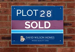 Plot Prints: David Wilson Homes plot sold sign