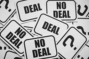 Confusion Prints: No deal Brexit on the cards. Brexit no deal