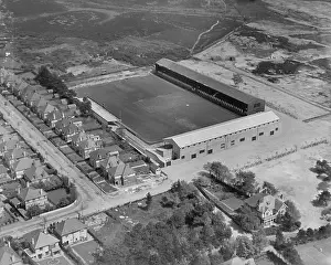English Heritage Prints: Dean Court football ground, Bournemouth, Dorset, 1937. Artist: Aeropictorial Ltd