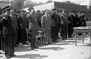 Uroczystooeae Prints: Dêblin, 1947-05-11. Uroczysta promocja podchor¹¿ych na chor¹¿ych i podporuczników Oficerskiej Szko³y Lotniczej