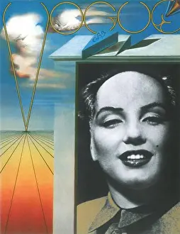 Vogue Prints: December 1971 -January 1972 Vogue Paris Cover - Salvador Dali artwork- Marilyn as Mao
