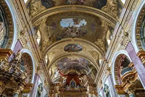 Osterreich Prints: Deckengemälde der Jesuitenkirche in Wien
