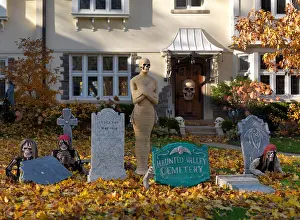 Canadian North Prints: Decorated for Halloween House in Toronto, Ontario, Canada