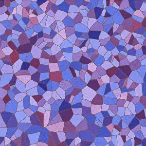 Folds Prints: Decorative blue Mosaic Stone patern. Illustration. Stock Image