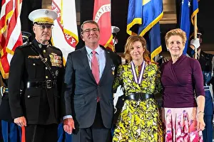 Defense Secretary Ash Carter and his wife