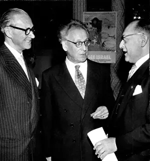 Milestone Prints: Delegates engage in conversation during the 10th anniversary of Israel's establishment