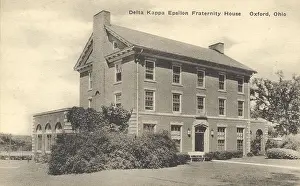Universities Prints: The Delta Kappa Epsilon Fraternity House at Miami University in Ohio