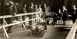 Remote Control Prints: A demonstration at the 1928 radio exhibition in Rotterdam shows a model car being controlled by a radio transmitter
