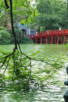 Indochina Prints: Den Ngoc Son temple in Hanoi, Vietnam