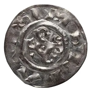 Monarchic Prints: A denier coin from Verdun, issued by Charles le Chauve