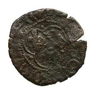 1515 Prints: A denier tournois du Dauphiné coin from France