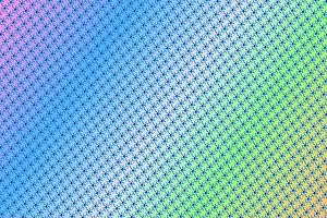 Conical Prints: Dense abstract pattern on a green blue gradient - Digital pattern background
