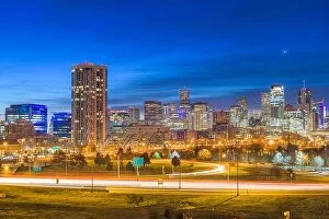 Images Dated 11th March 2019: Denver, Colorado, USA downtown city skyline at dawn