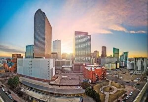 Images Dated 11th March 2019: Denver, Colorado, USA downtown cityscape at sunset