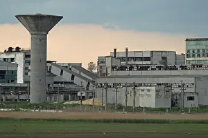 Factories Prints: Derelict factory buildings, Vadu, Dobrogea, Romania, may
