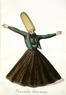 Sultan Prints: Derviche-tourneur. [55], Mahmud II, Sultan of the Turks, 1784-1839, (Patron)