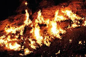 Hell Prints: DERWEZE, TURKMENISTAN: Flames at the Door to Hell