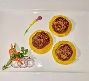 New Delhi Prints: designer lamb kebabs at an Indian restaurant