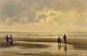 Early 20th Prints: Destrée Johannes Joseph - Figures on the Beach