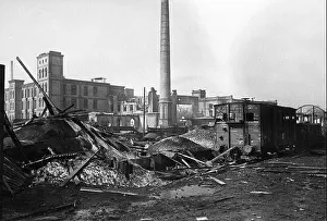Conflicts Prints: The destroyed Augsburg, 1944