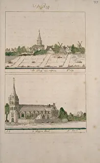 Noord Holland Prints: A detailed map of the region of West Friesland