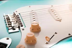 Pickup Prints: Details and connection of guitar and wire cable jack