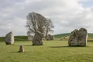 Wiltshire Prints: Details of stones and environs in the Prehistoric Avebury Stone Circle