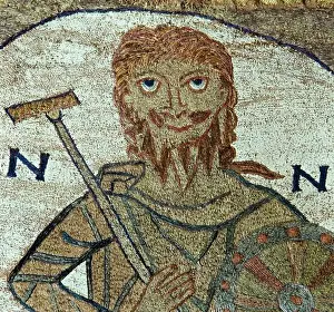 Girona Prints: Detalle del Tapiz de la Creación, siglo XI, Museo Catedralicio de la Catedral de Girona