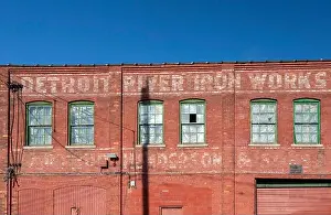 Detroit Prints: Detroit, Michigan - The Detroit River Iron Works