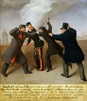 Habsburg Prints: Deutsch: Das Attentat auf Kaiser Franz Joseph I