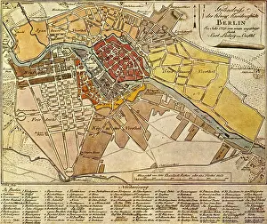 1789 Prints: Deutsch: Grundriss der Königlichen Residenzstädte Berlin im Jahr 1789