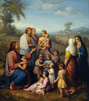 Devotional Prints: Deutsch: Lasset die Kindlein zu mir kommen