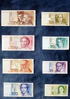 Deutscher Prints: Deutschmark (German Mark) notes