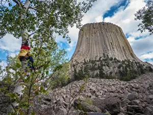 Wyoming Prints: Devil's Tower and Lakota Indian prayer ties from the Tower Trail