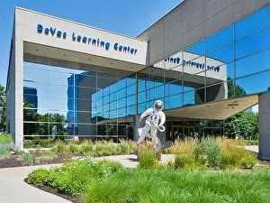Grand Rapids Prints: DeVos Learning Center by the Gerald R Ford Presidential Museum in Grand Rapids, Michigan