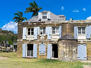 Sightsee Prints: dh Nelsons Dockyard ANTIGUA CARIBBEAN English Harbour historic naval storehouse building naval yard
