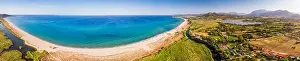 Giunco Prints: Di Su Tiriarzu beach near Posada village on Sardinia island, Italy, Europe
