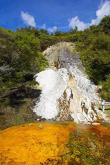North Island Prints: Diamond Geyser at Orakei Korako in New Zealand