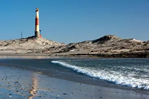 Surf Beach Prints: Diaz Point Lighthouse - Luderitz, Namibia, Africa