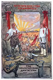 Working Class Prints: Dictatorship of the Proletariat Year: October 1917 - October 1918