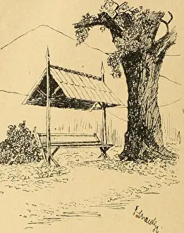 Die Gartenwelt. Gardening. Eingangstür zum Kirchfriedhof