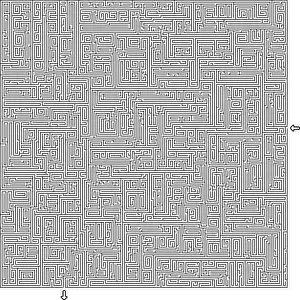 Tight Prints: Difficult Vector Black and White Maze for Children