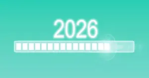 Countdown Prints: Digital countdown bar symbolizing the arrival of 2026