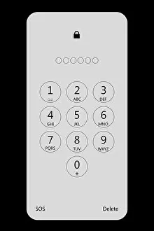 Numeric Prints: Digital password lock screen for smartphone on phone lock screen