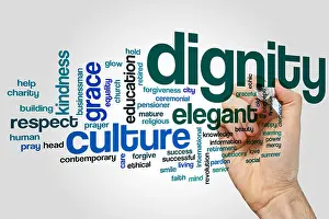 Dignity Prints: Dignity word cloud