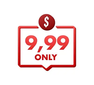 Cent Prints: Discount sticker. Template with 99 only