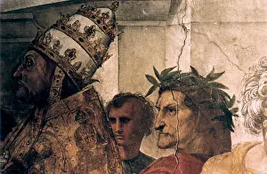 Discussing Prints: The Disputation on the Holy Sacrament (detail), 1508-1509. Artist: Raphael